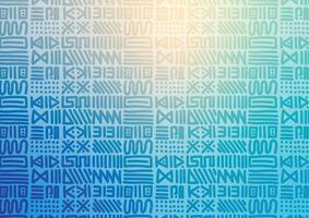 Motif pattern blue native design wallpaper background vector