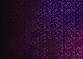 Abstract flower pattern purple line background vector