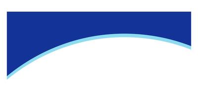 Separator shape for website. Curve Lines and Wave divider for Top or Bottom Page. Frame of header with two blue colors vector