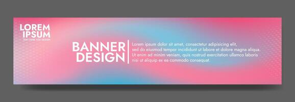 Add a modern touch with this light blue and pink abstract mesh blur banner template, perfect for promotional banners, social media posts, brochures, and presentations vector