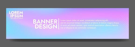Gradient blurred banner in shades of purple and blue. Ideal for web banners, social media posts, or any design project that requires a calming backdrop vector