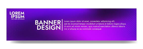 Gradient blurred banner in shades of violet. Ideal for web banners, social media posts, or any design project that requires a calming backdrop vector