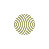 Circle spiral geometric shape line logo . Pattern texture icon design vector