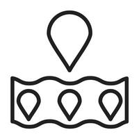 Moisturizing Techniques Line Icon Design vector