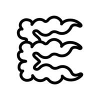 Smoke Line Design Icon vector
