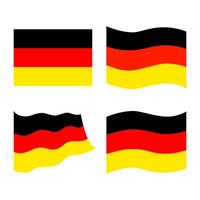 Flat illustration of the flag of Germany. vector