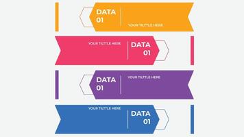 Abstract infographics screen for business presentation with multiple tabs vector