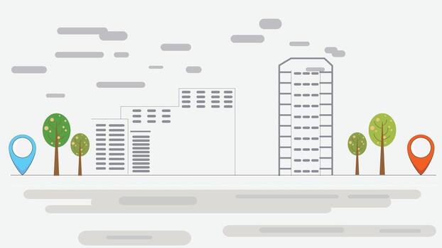 ciudad calle resumen antecedentes ilustración vector