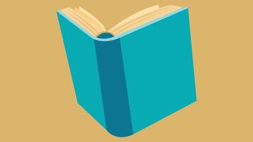 Reading Stories books with imagination and thinking illustration vector