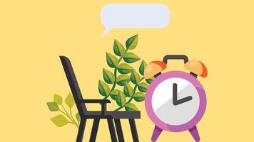 Time and task management delivery milestone abstract illustration vector