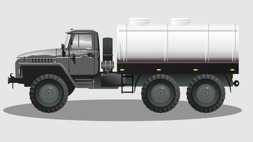 Heavy trucks vehicles for loading and transporting materials isolated elements vector