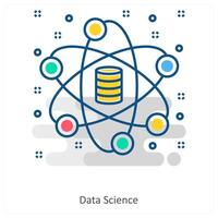 Data Science and Data icon concept vector