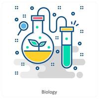 Biology and Experiment icon concept vector