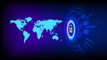 Abstract Background Style Security Connection Hitech Technology vector