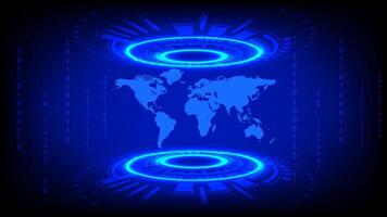 Abstract Background Style Hitech Technology Cyber Science digital vector