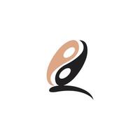 Alphabet letters Initials Monogram logo QZ, ZQ, Z and Q vector