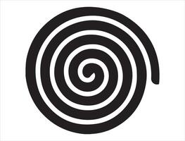 Spiral silhouette on white background vector