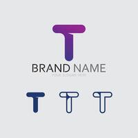 letter T logo image and font T design graphic vector