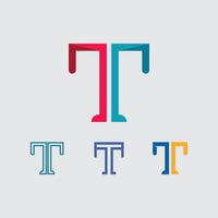 letter T logo image and font T design graphic vector