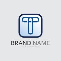 letter T logo image and font T design graphic vector