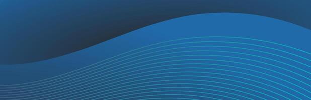 abstract halftone background made of curved lines in dark blue colors vector