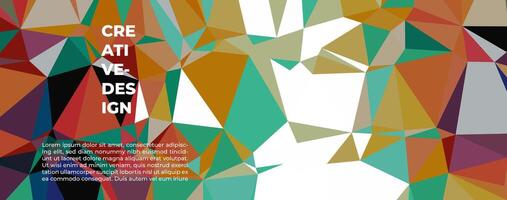 creative banner background with vibrant color composition vector