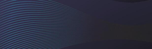 abstract halftone background made of curved lines in dark blue colors vector