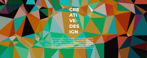 creative banner background with vibrant color composition vector