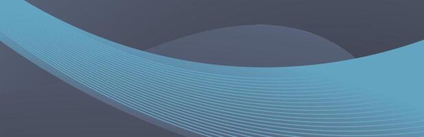abstract halftone background made of curved lines in dark blue colors vector