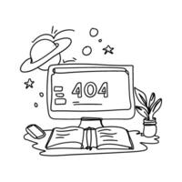 Enhance your website user experience with this clean and modern flat illustration Empty Space 404 page not found errors, This minimalist design vector