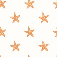 Sea shells seamless pattern. Trendy pattern of seashells for wrapping paper, wallpaper, stickers, notebook cover. vector