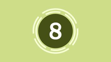 an illustration of a countdown time. Suitable for celebrating an event or inauguration that involves time in its implementation video