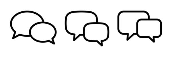 Chat icon. Talk bubble speech icon. Dialogue balloon icon. vector