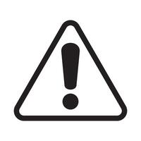 Alert icon. Warning sign and symbol. Exclamation mark in triangle. vector