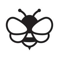 Honey Bee icon. Insect character. Cartoon flying bee. vector