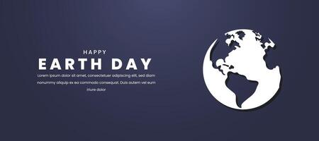 Earth day design for banner, flyer, and card. vector
