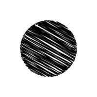 Scribble drawing circle shape vector