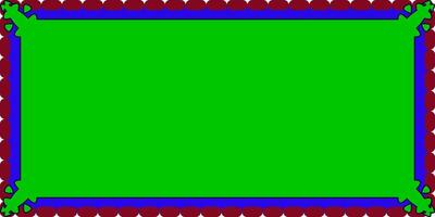 Vintage frame and Green background vector