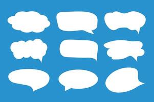 Set of callout, speech bubbles, chats, elements icons, illustration. vector