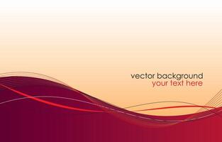 Abstract red wavy minimal background. Fresh backdrop for presentations, wallpaper, web page design vector