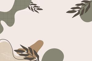 Boho shape abstract element background vector