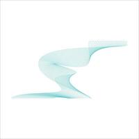 Abstract wave line shape element vector