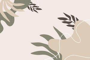 Boho shape abstract element background vector