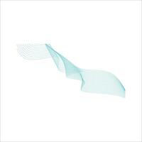 Abstract wave line shape element vector