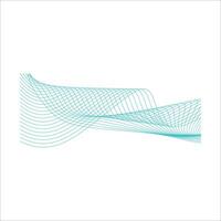 Abstract wave line shape element vector