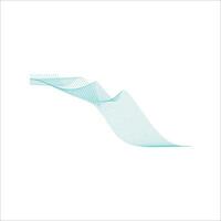 Abstract wave line shape element vector