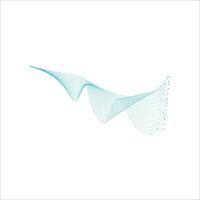 Abstract wave line shape element vector