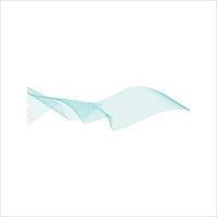 Abstract wave line shape element vector