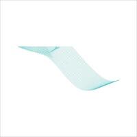 Abstract wave line shape element vector