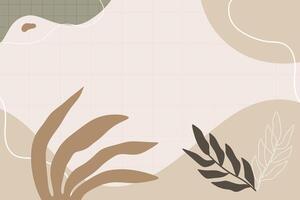 Boho shape abstract element background vector